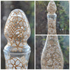 White/Gold Lace Decanter